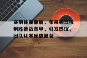 爱游戏APP-赛前体能课后，布莱顿篮板制胜备战意甲，引发热议，团队化学反应显著的简单介绍